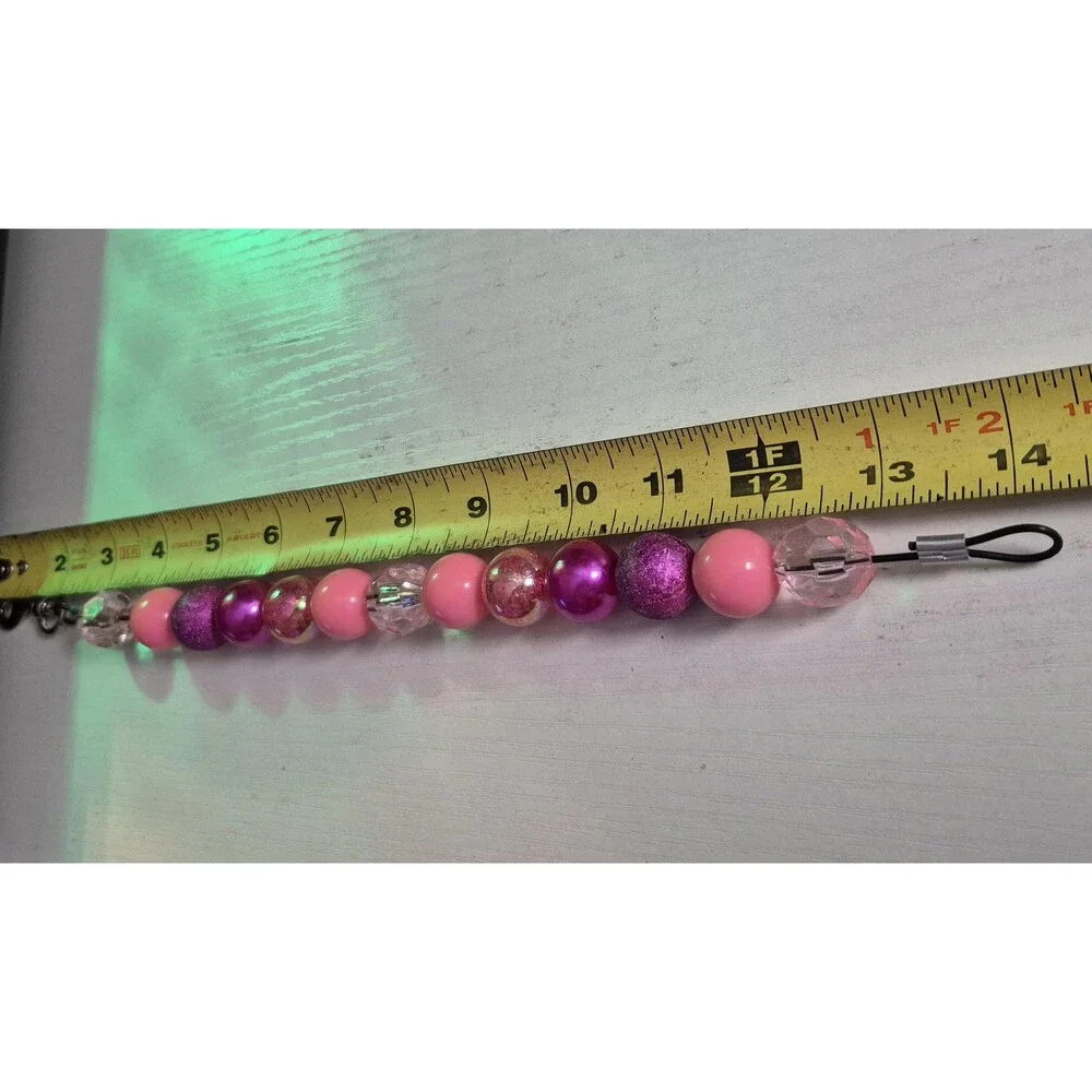 Handmade Beaded Dog Puppy Collar Necklace Jewelry Durable Acrylic 14